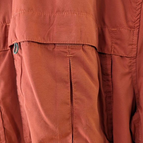 REI Sahara button Down Fishing Outdoor Shirt Sz Extra Large Red - Picture 2 of 8